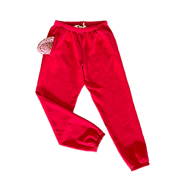 PP001 - Classic Fleece Pocket Sweatpants - Red – LA Speedy